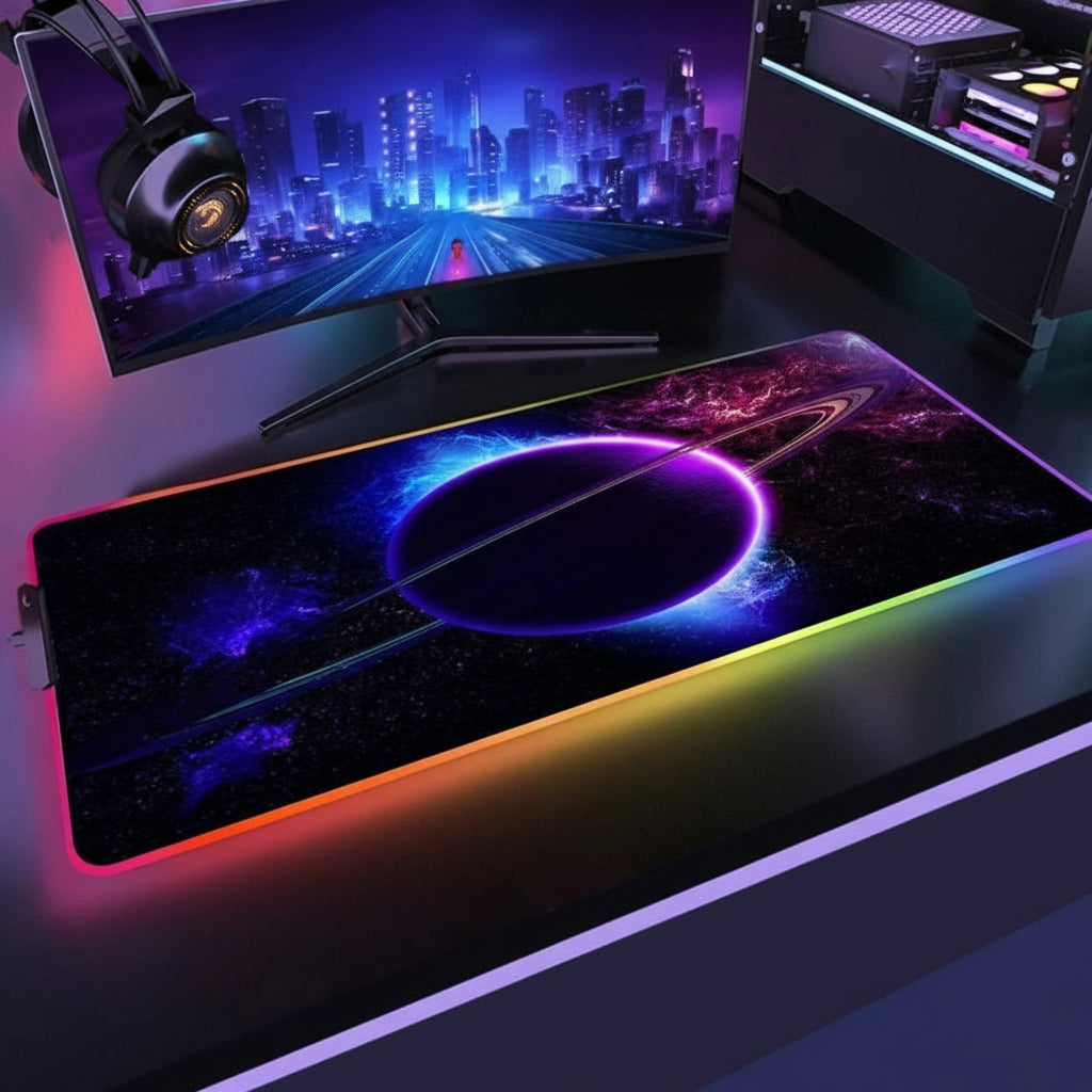 Tapis gamer RGB XXL