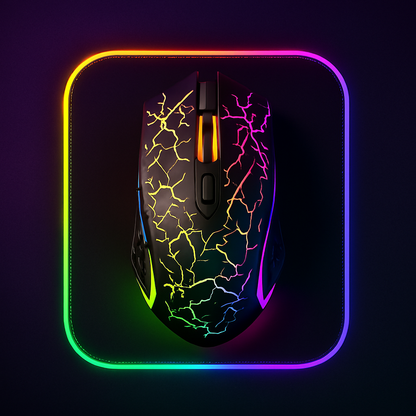 Clic Fantôme RGB 5.2 – Souris Gaming Sans Fil Dual‑Mode