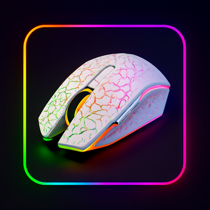 Clic Fantôme RGB 5.2 – Souris Gaming Sans Fil Dual‑Mode