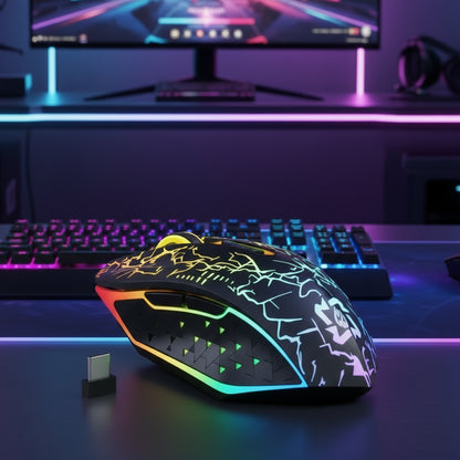 Clic Fantôme RGB 5.2 – Souris Gaming Sans Fil Dual‑Mode