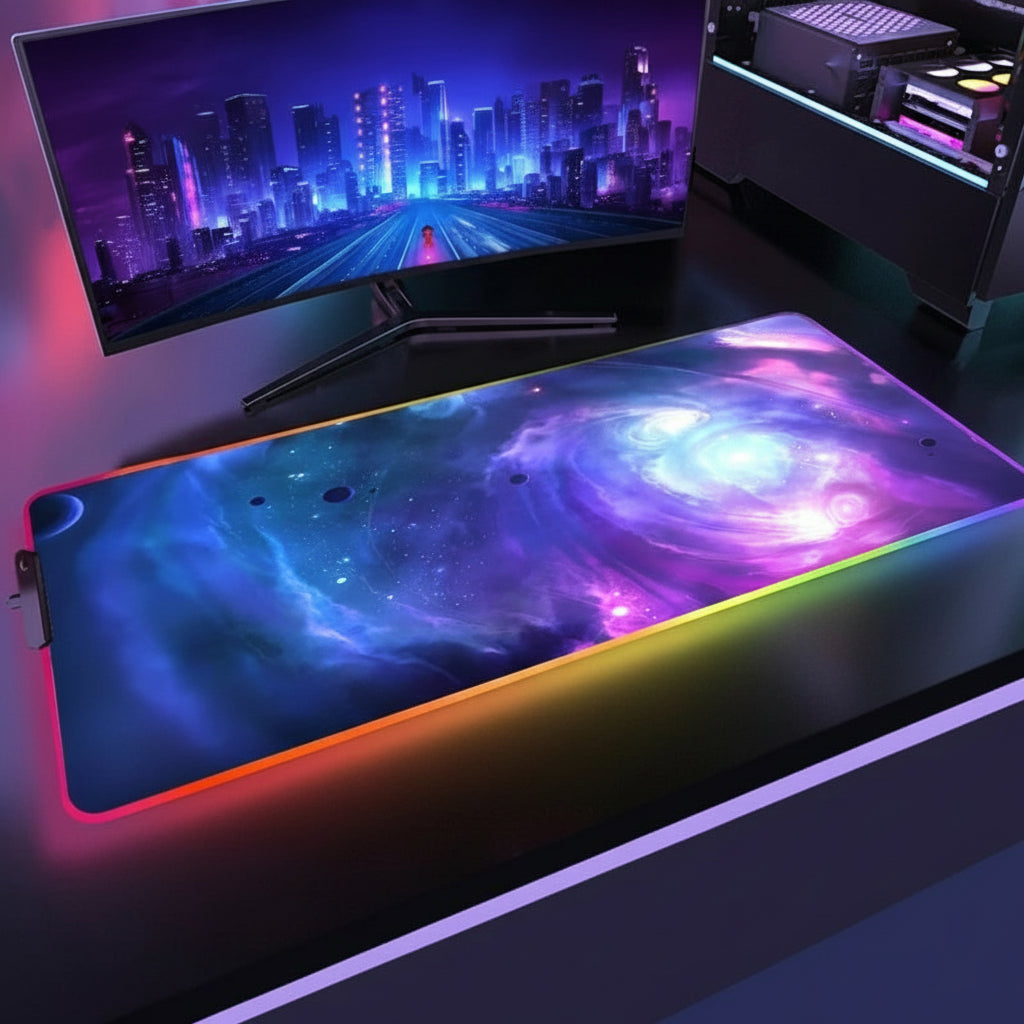 Tapis gamer RGB XXL