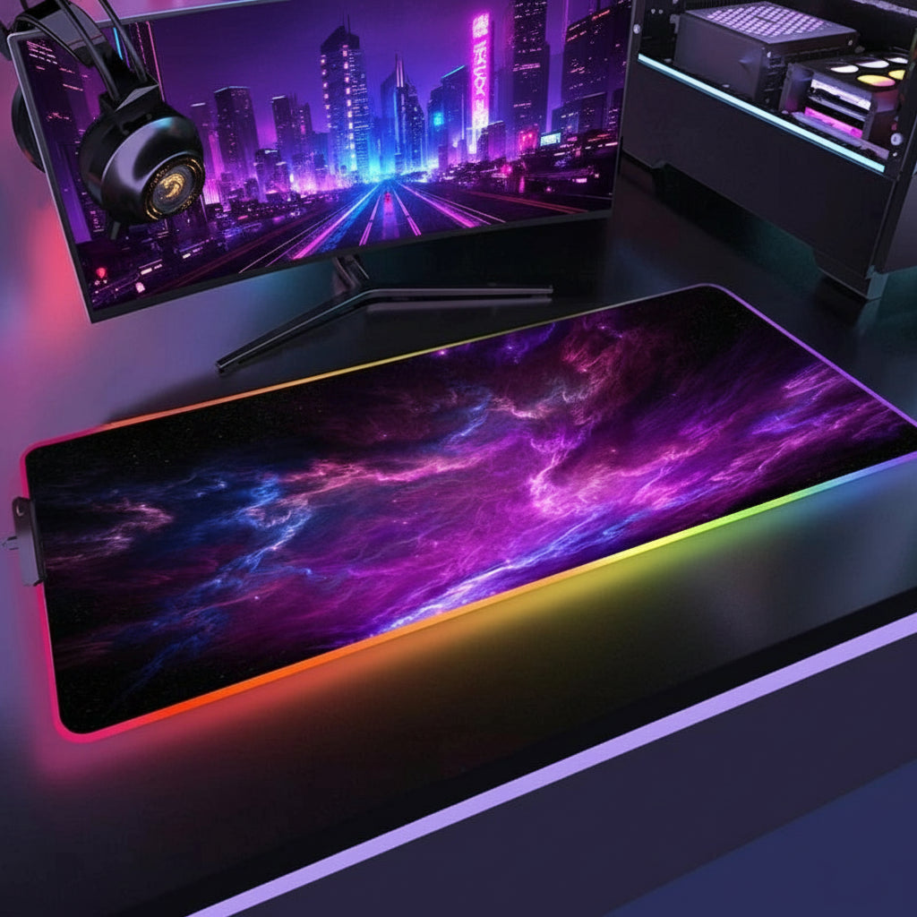 Tapis gamer RGB XXL