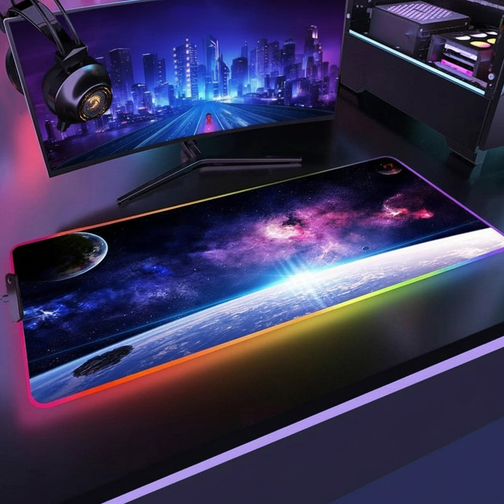 Tapis gamer RGB XXL