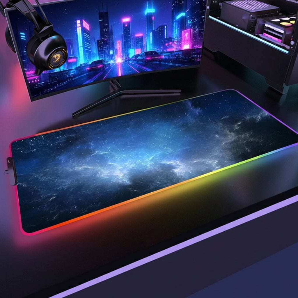 Tapis gamer RGB XXL