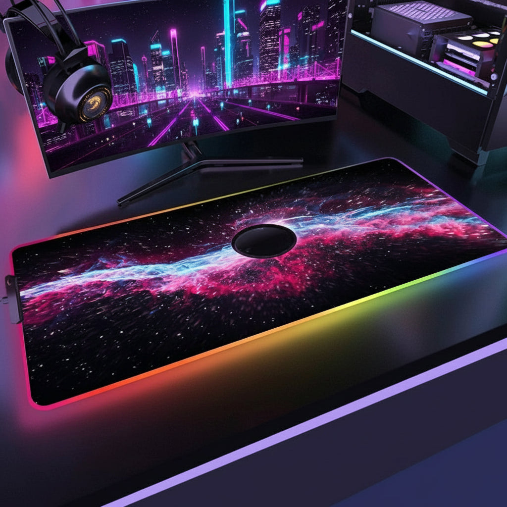 Tapis gamer RGB XXL