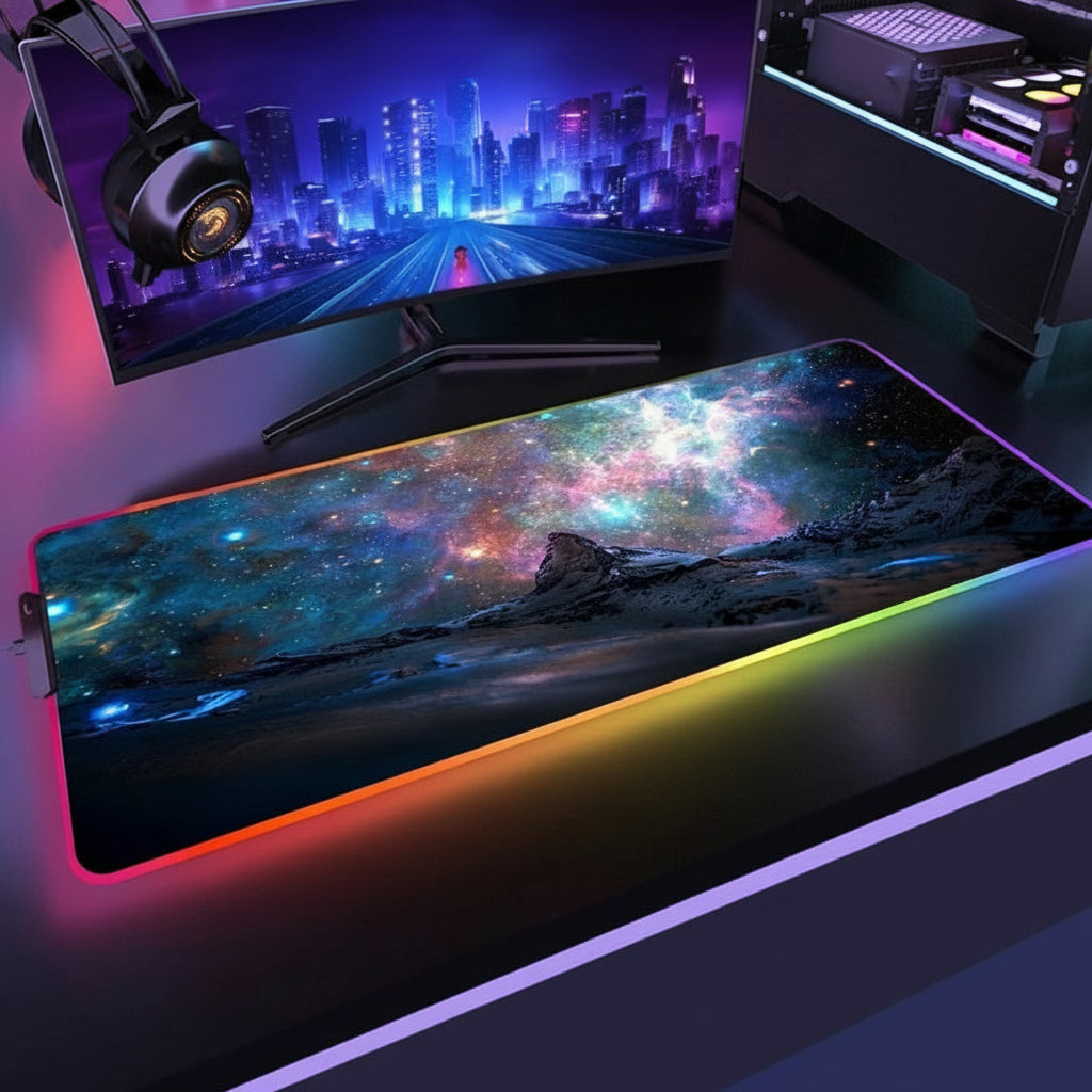 Tapis gamer RGB XXL