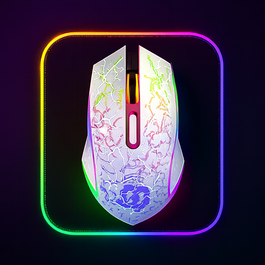 Clic Fantôme RGB 5.2 – Souris Gaming Sans Fil Dual‑Mode